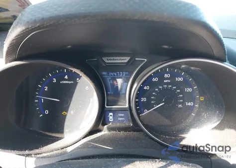 2014 Hyundai Veloster Turbo W/Black from USA, damaged, VIN KMHTC6AE1EU189416